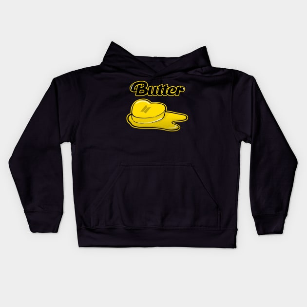 my yellow butter Kids Hoodie by creator pintar